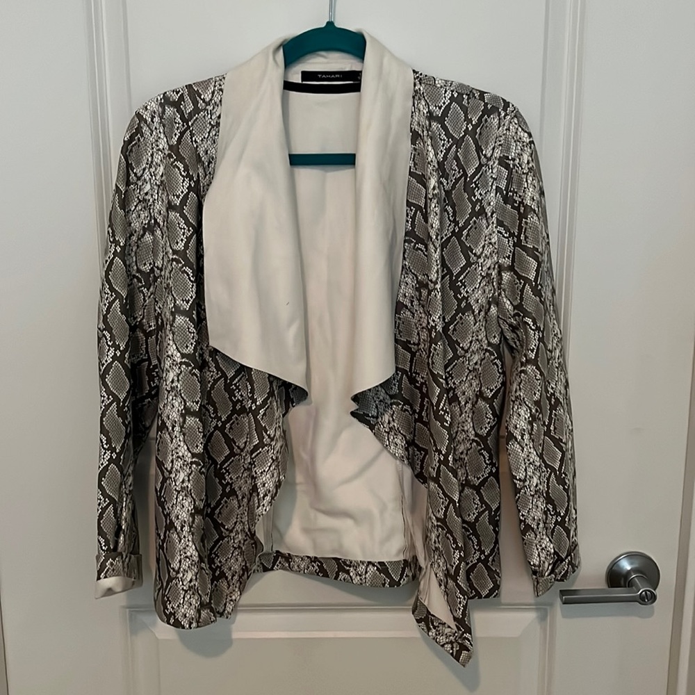 Tahari snakeskin jacket